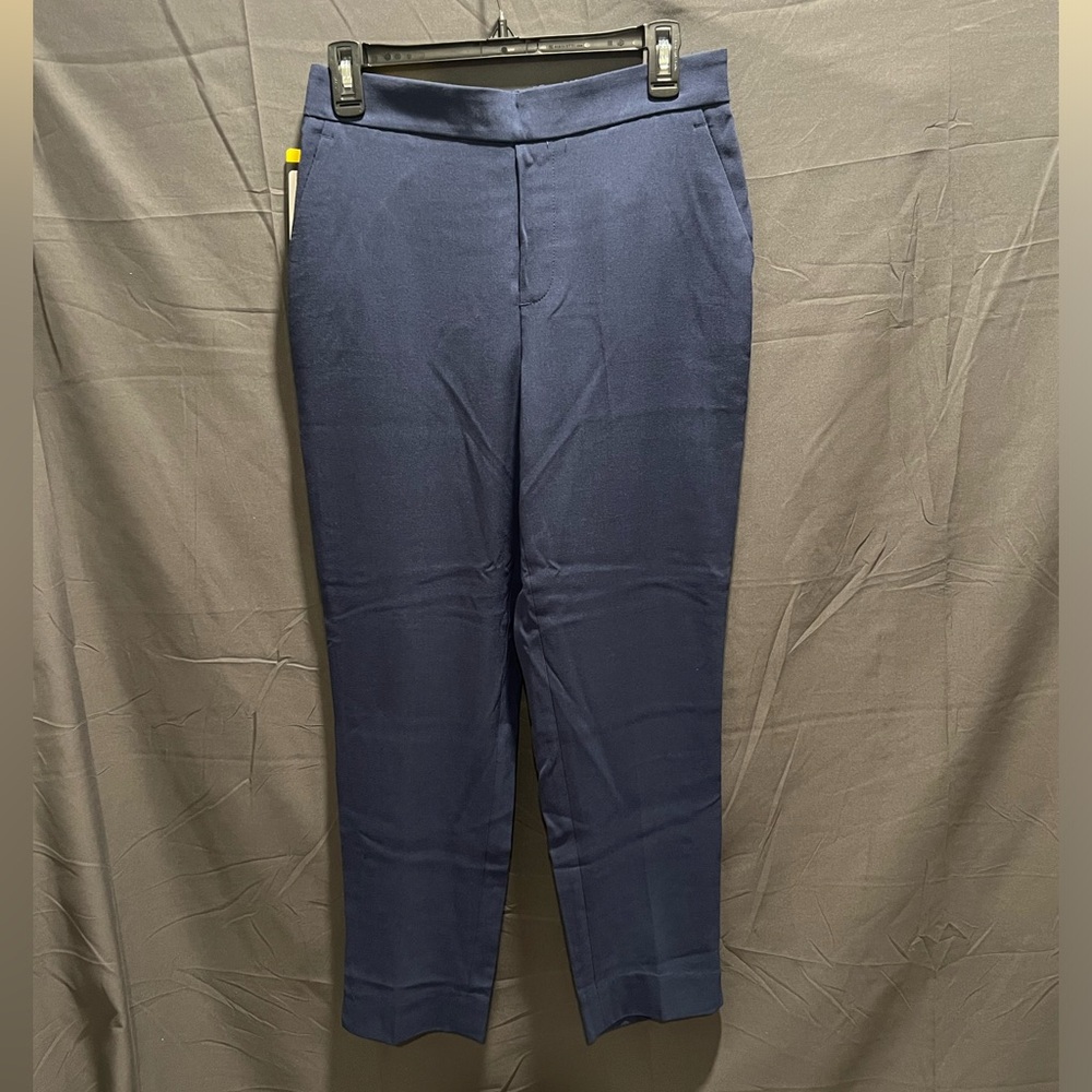Banana Republic Ladies Tapered Pull on Pant Navy Blue 6 NWT